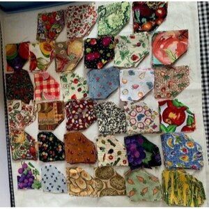 Quilting Fabric Squares 2.5" Set of 297 Assorted Patterns Colors